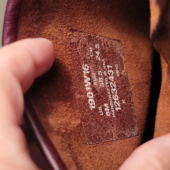 Chippewa Burgundy Leather Engineer Boots Womens Size 8 EUC - Picture 6 of 7